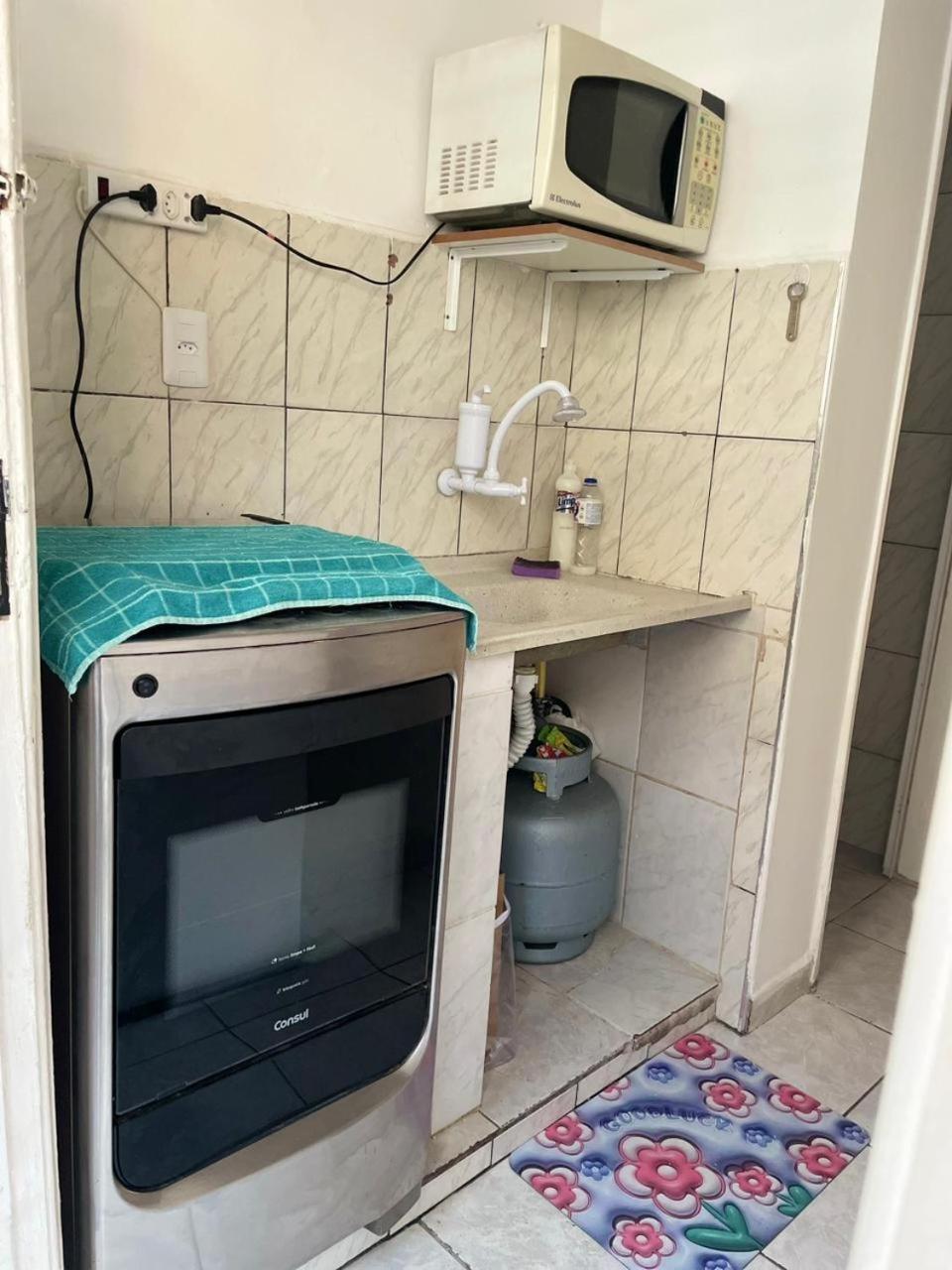 Apartamento Pe Na Areia São Vicente Exterior foto