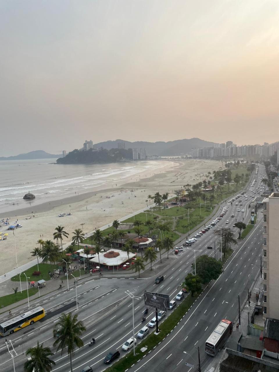 Apartamento Pe Na Areia São Vicente Exterior foto